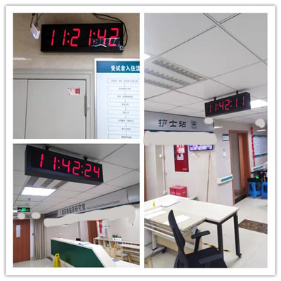 LED數字子鐘竣工實景